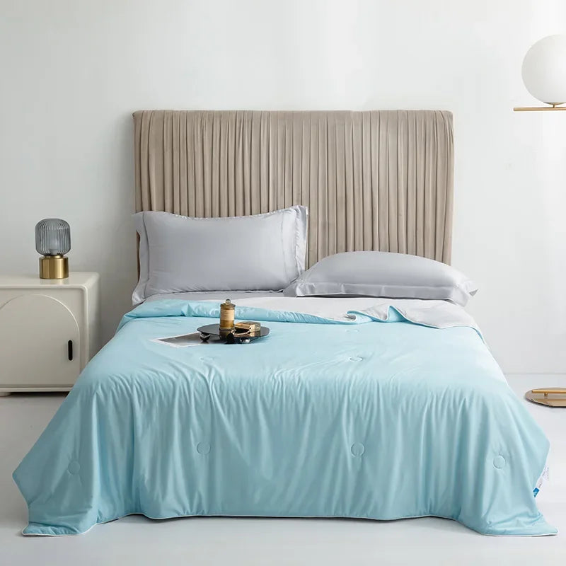 Ultra Soft Summer Cooling Blanket Smooth Breathable Air Conditioning Comforter