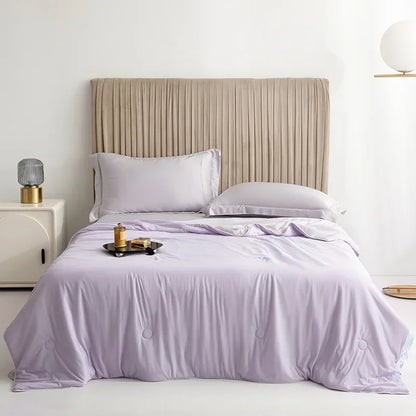 Ultra Soft Summer Cooling Blanket Smooth Breathable Air Conditioning Comforter
